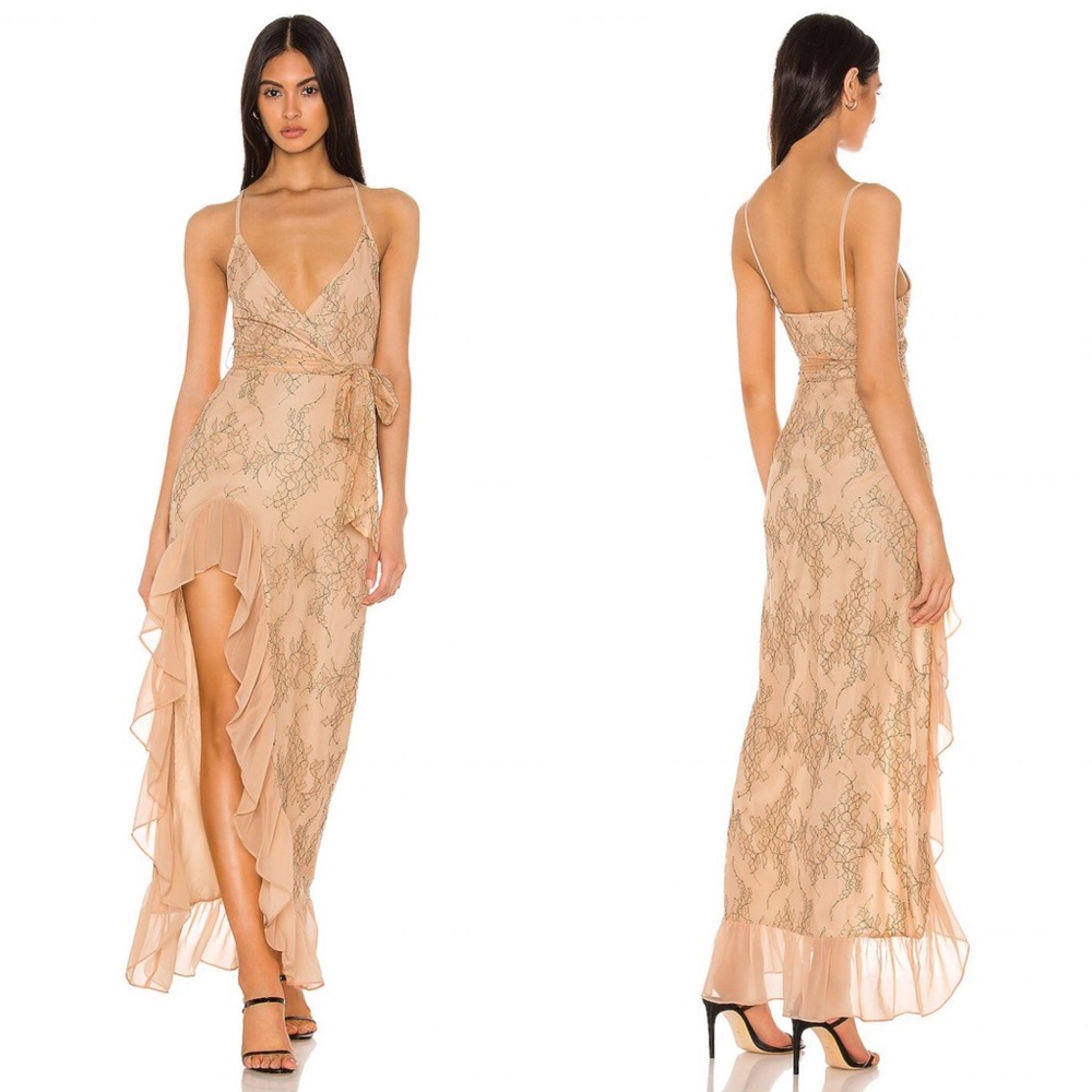 Privacy Please Esperanza Gown in Nude/Black NWT Size Medium